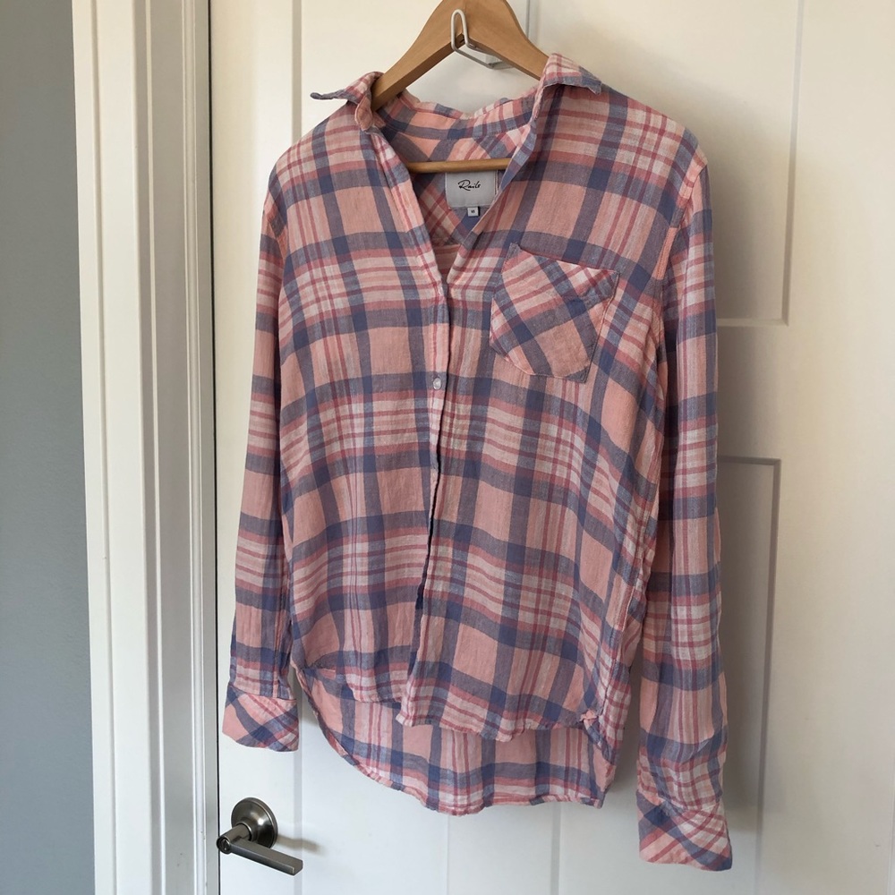 Rails pink plaid shirt